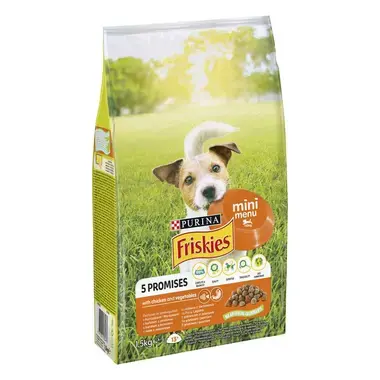 FRISKIES Mini Menu kistestű kutyáknak csirkével száraz eledel felnőtt kutyáknak