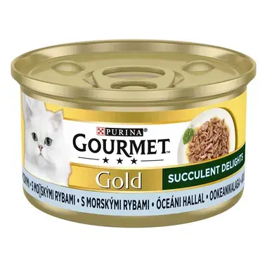 GOURMET Gold Succulent Delights óceáni hallal nedves macskaeledel